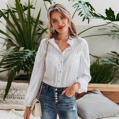 Blouse Bohème Blanche Belle